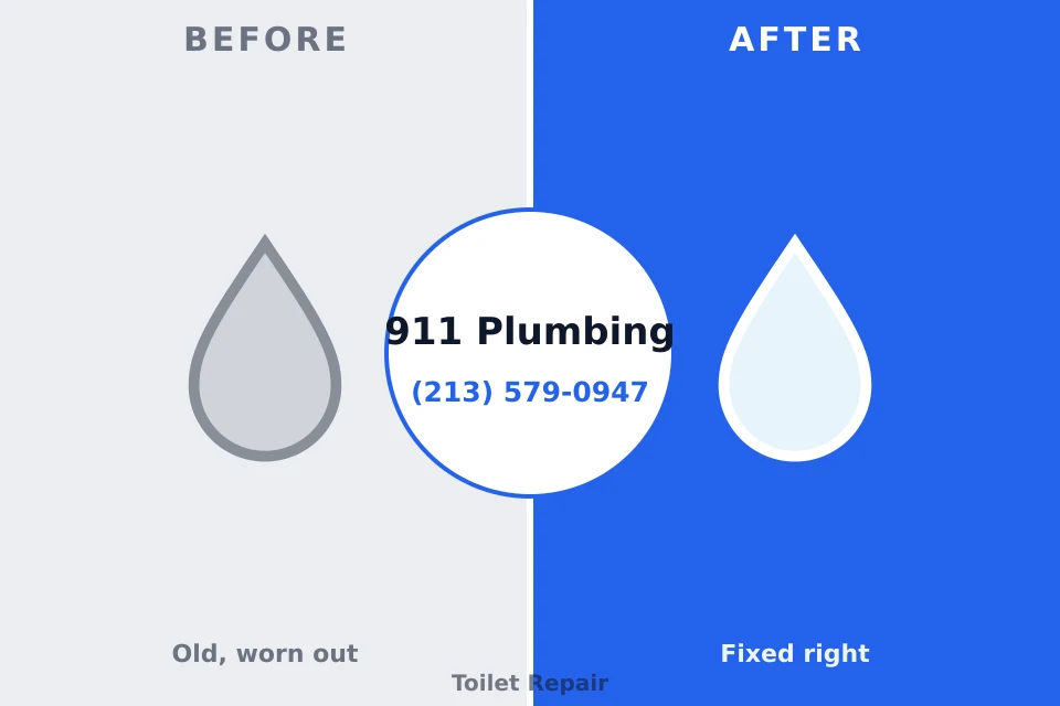 Before and after: plumbing repair Grand Island, NE